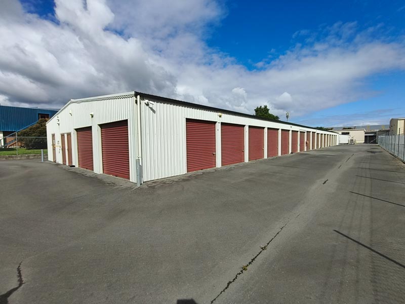 Storage unit block exterior