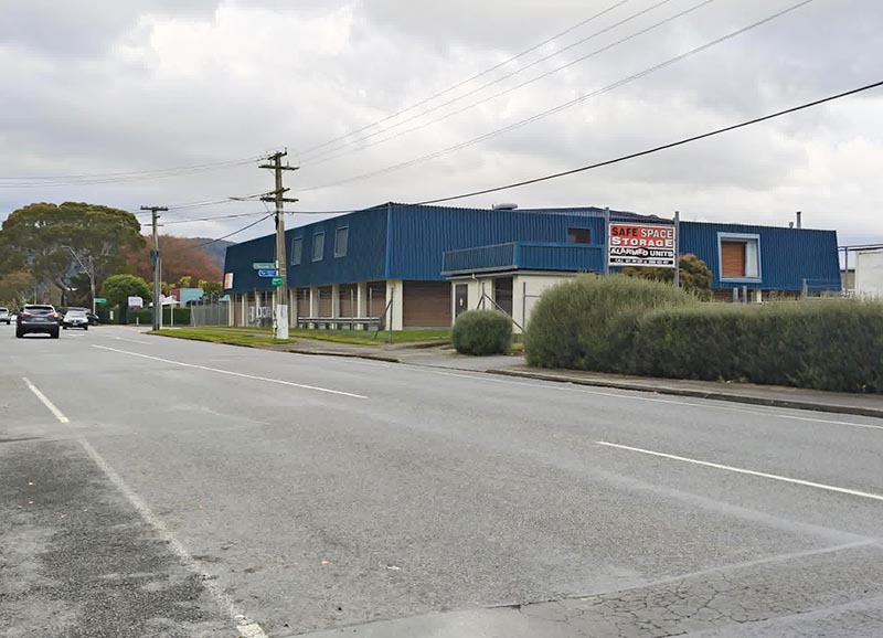 Street view west of facility